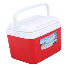 SIXRUN 5L cooler with red handle for easy camping transport.