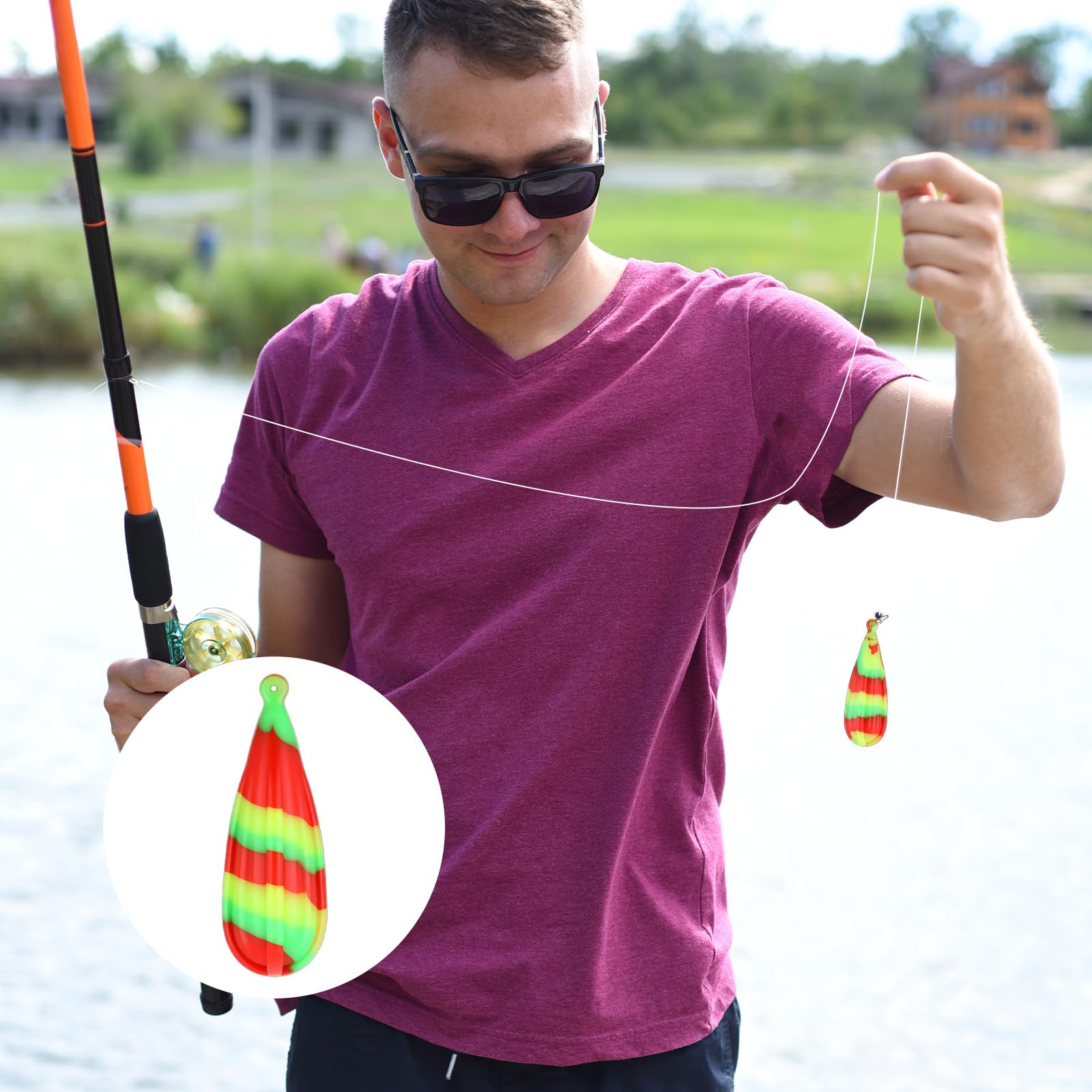 Size dimensions of each luminous practice plug