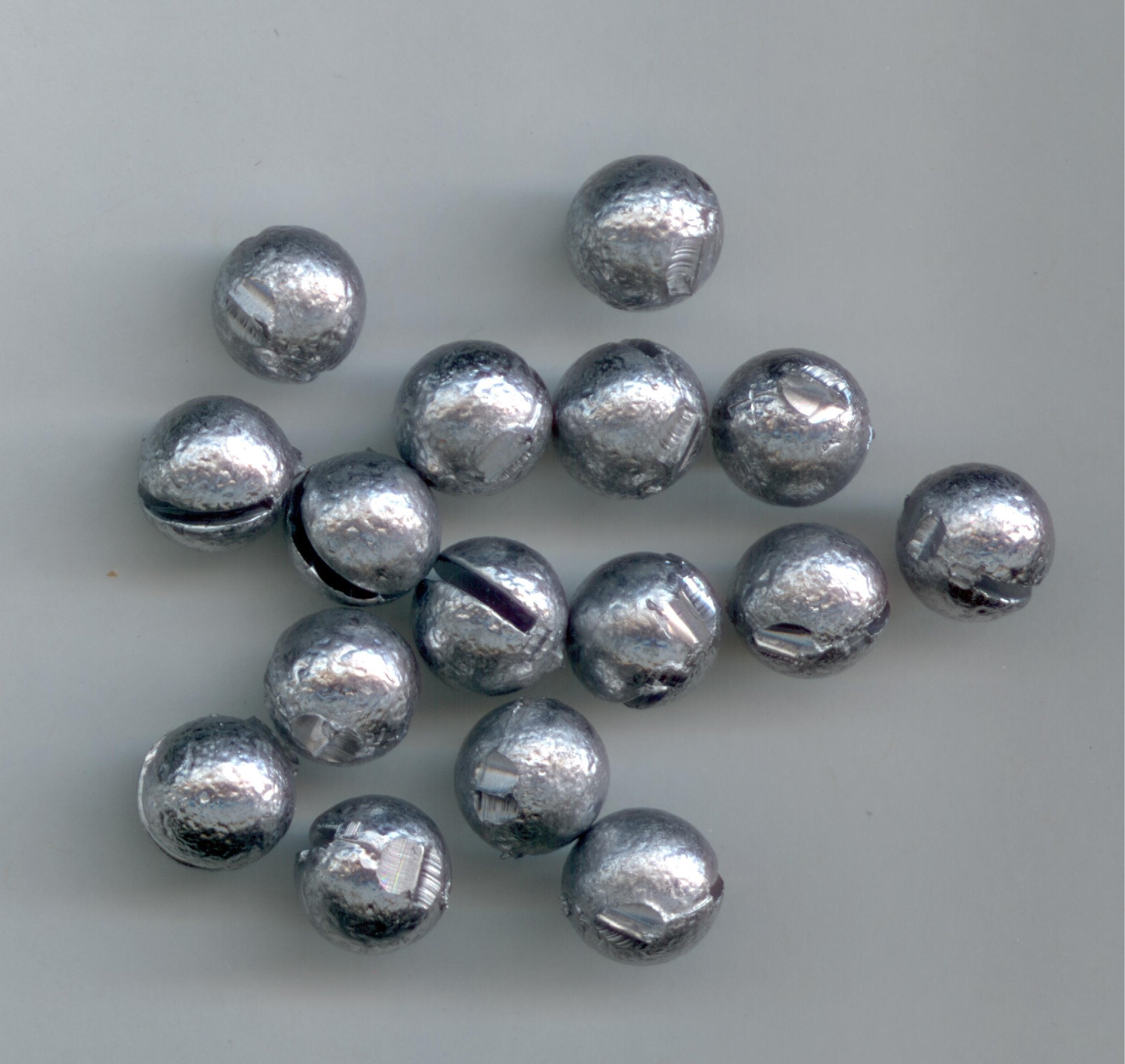 S & J's TACKLE BOX 1/8oz hand-poured round split shot for precise weight