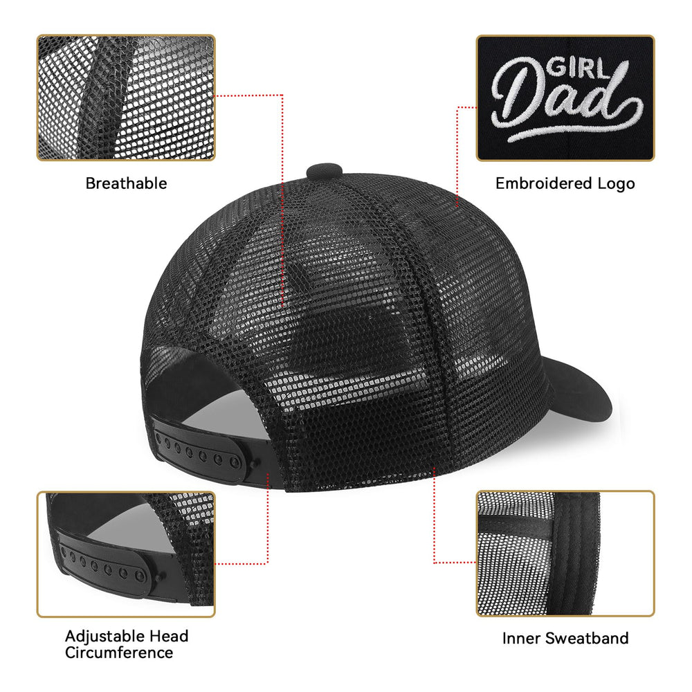 Back of hat showing adjustable buckle strap