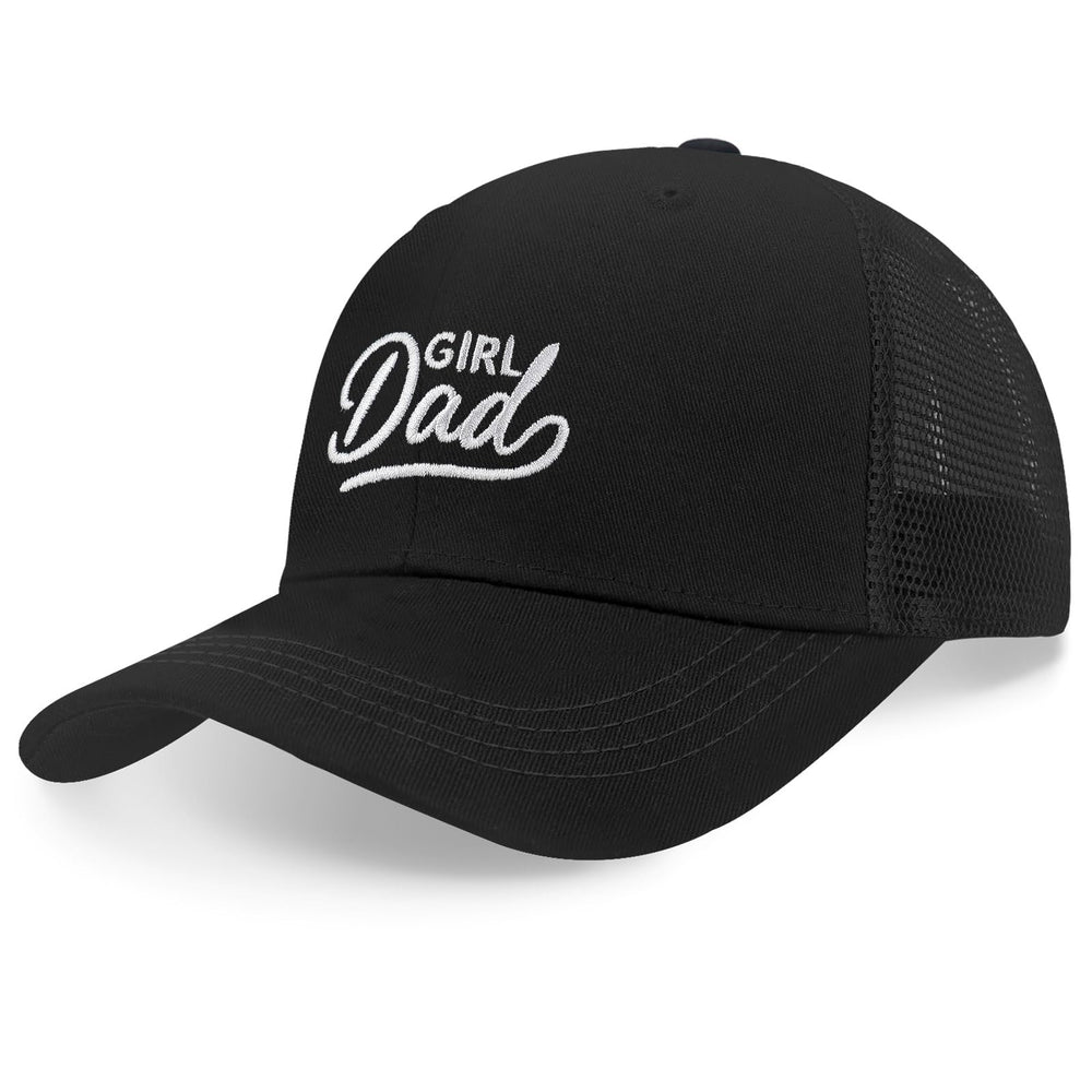 Dad wearing the Girl Dad hat during outdoor activity