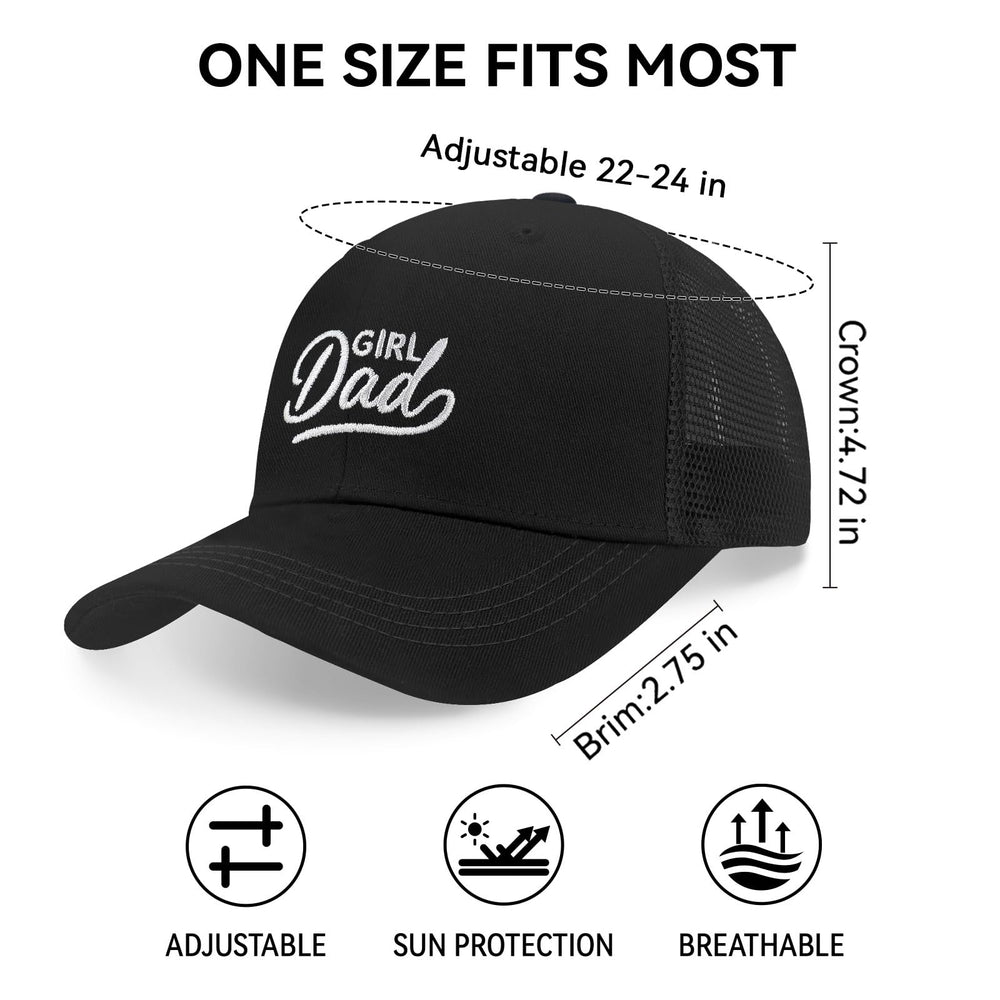 Breathable mesh and curved brim close-up