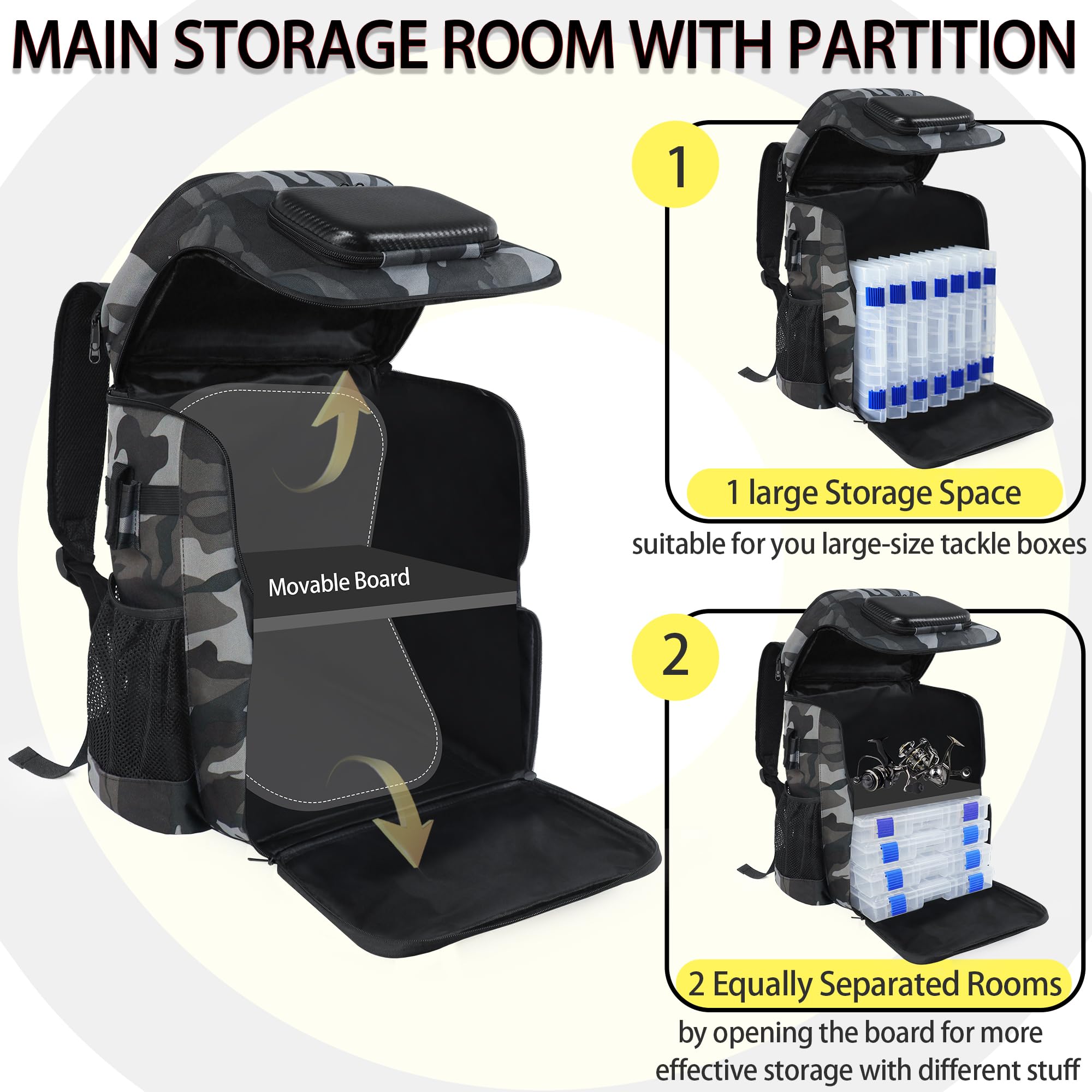 SKAITU 11-pocket organization keeps tools, lures, and accessories neat.