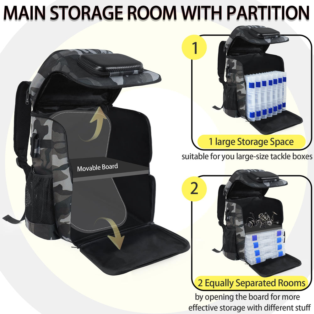 SKAITU 11-pocket organization keeps tools, lures, and accessories neat.