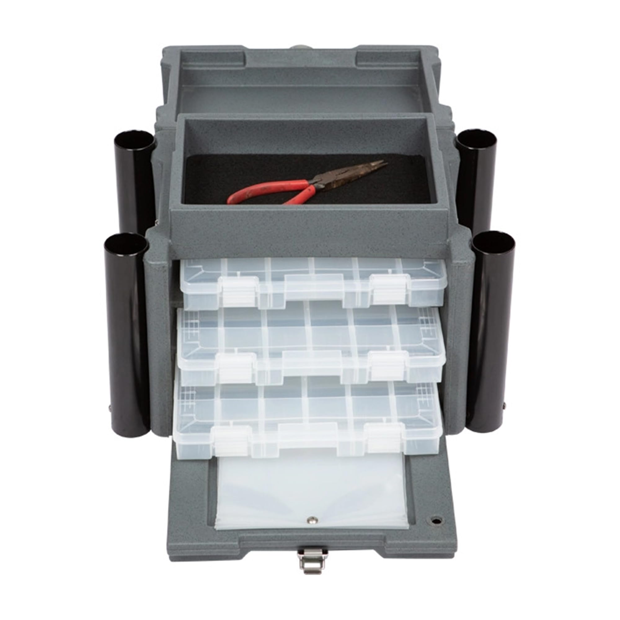 SKB Mini Kayak Box exterior pockets expand space for tools