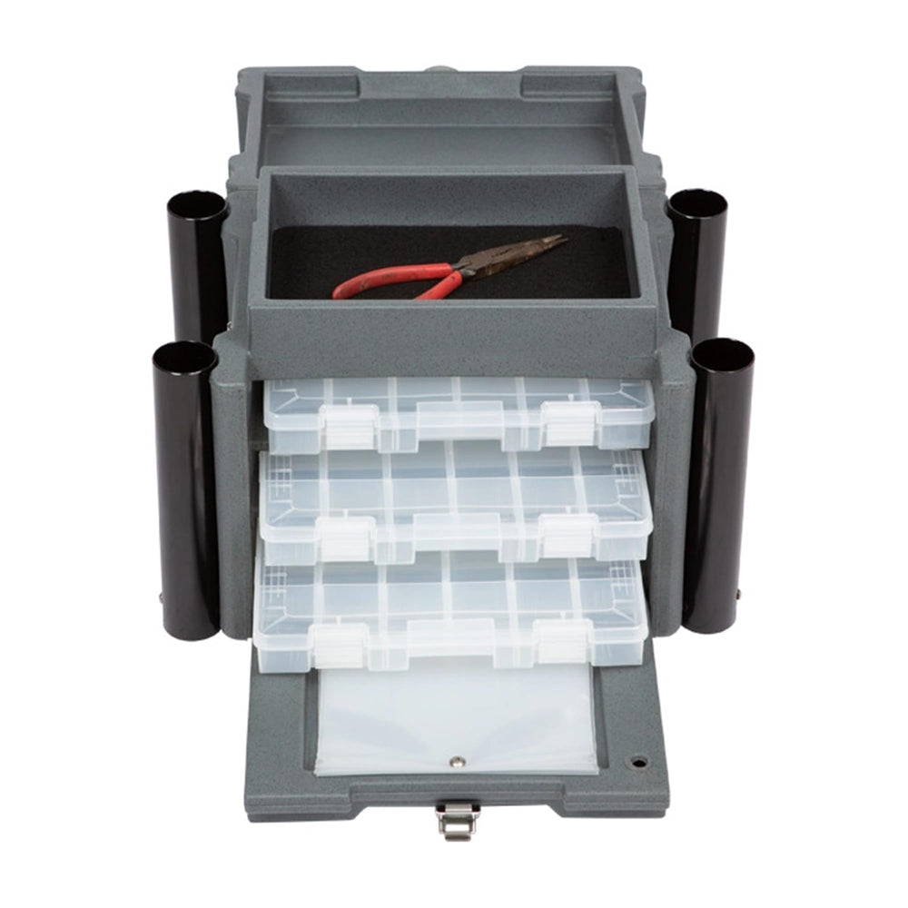 SKB Mini Kayak Box exterior pockets expand space for tools