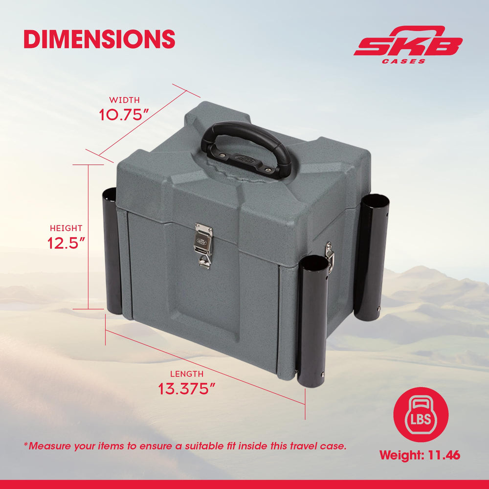 SKB Mini Kayak Box rugged rotationally molded body withstands outdoor use