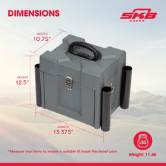 SKB Mini Kayak Box rugged rotationally molded body withstands outdoor use
