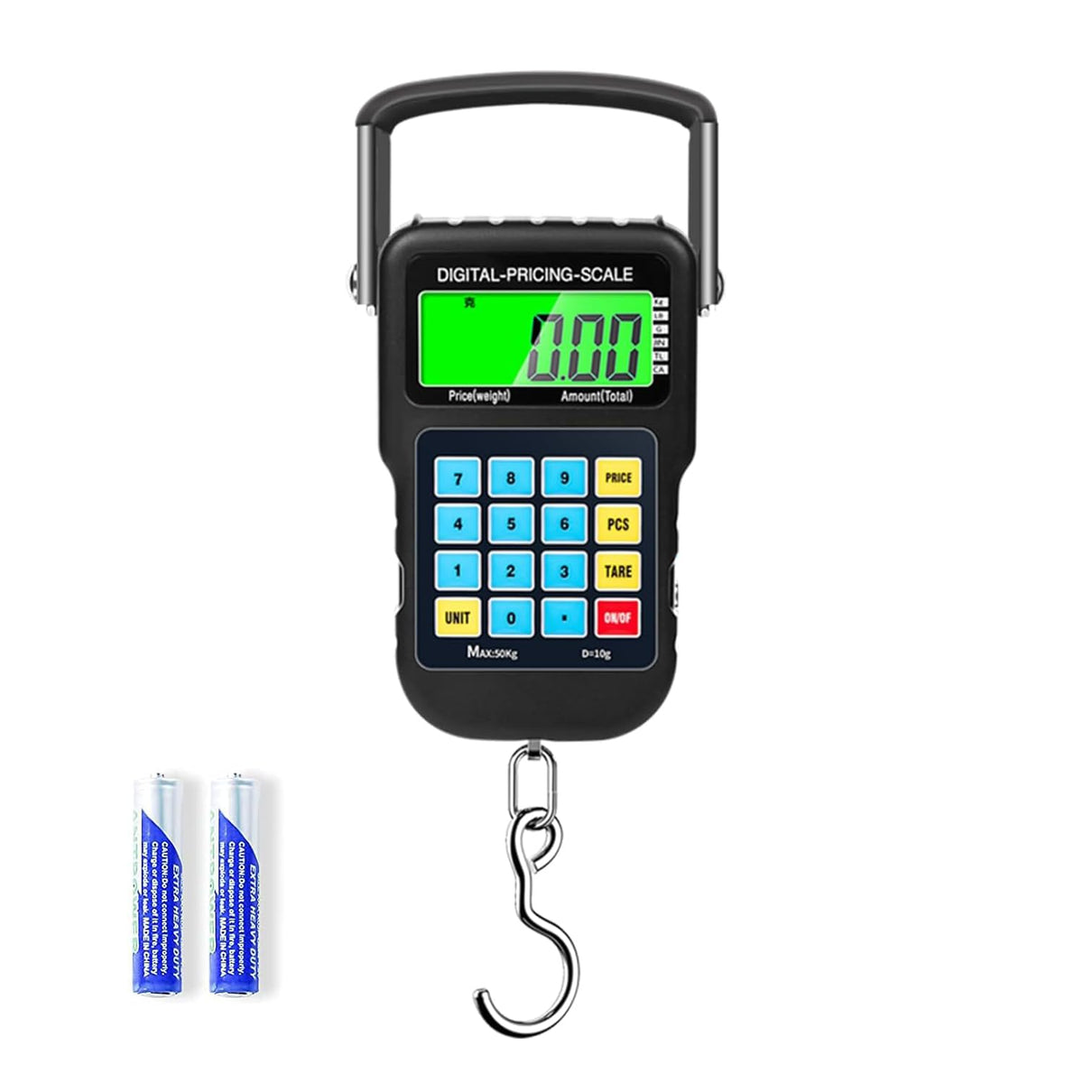 SKEAP digital luggage scale with backlit LCD display
