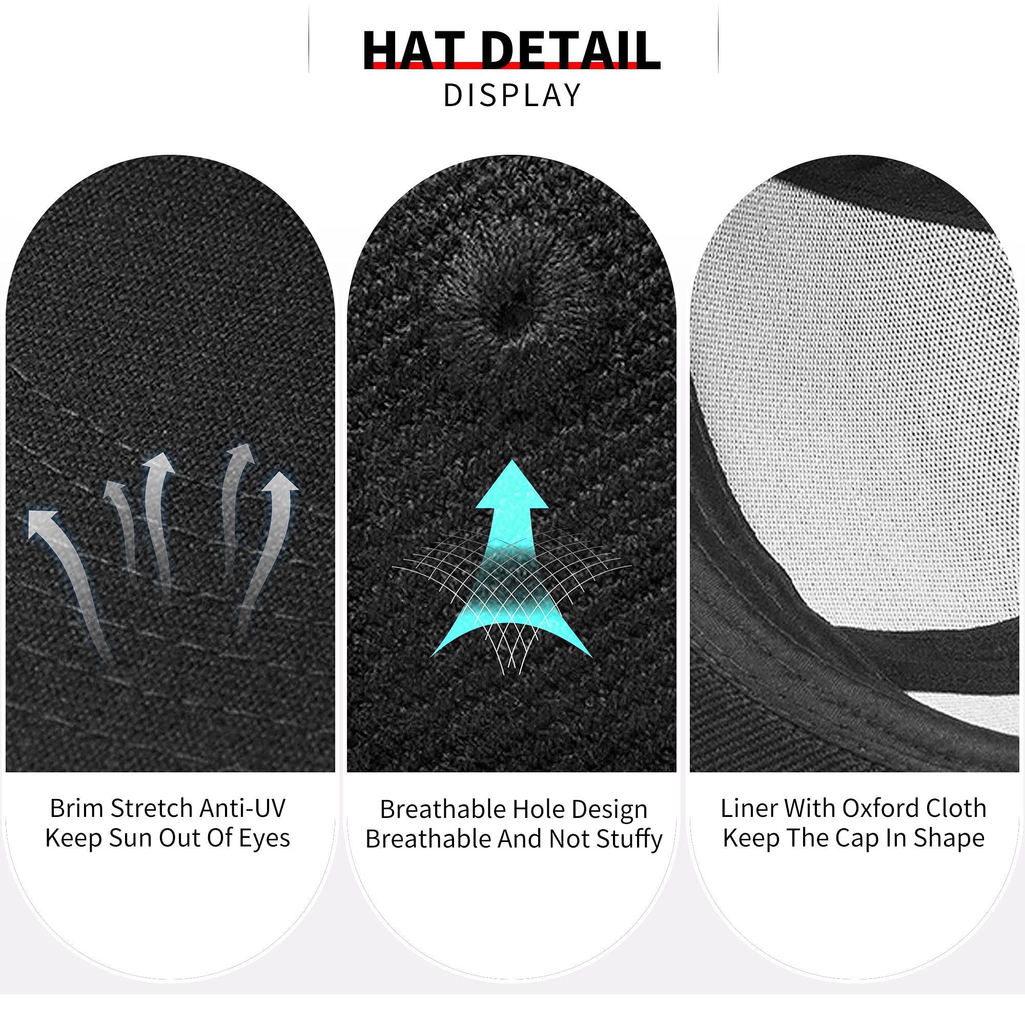 Side view showing adjustable Velcro closure on black snapback