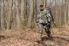 Skiguard padded shoulder and back straps in use highlight all-day comfort on hunts.