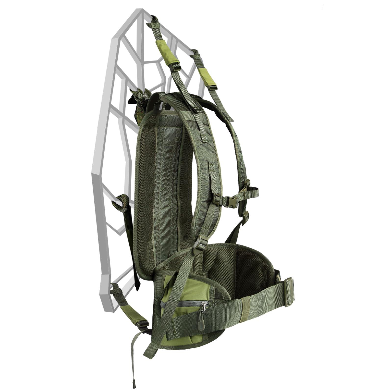 Skiguard universal tree stand carrier full view showcases easy portability for most stands.