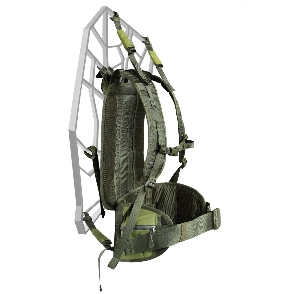 Skiguard universal tree stand carrier full view showcases easy portability for most stands.