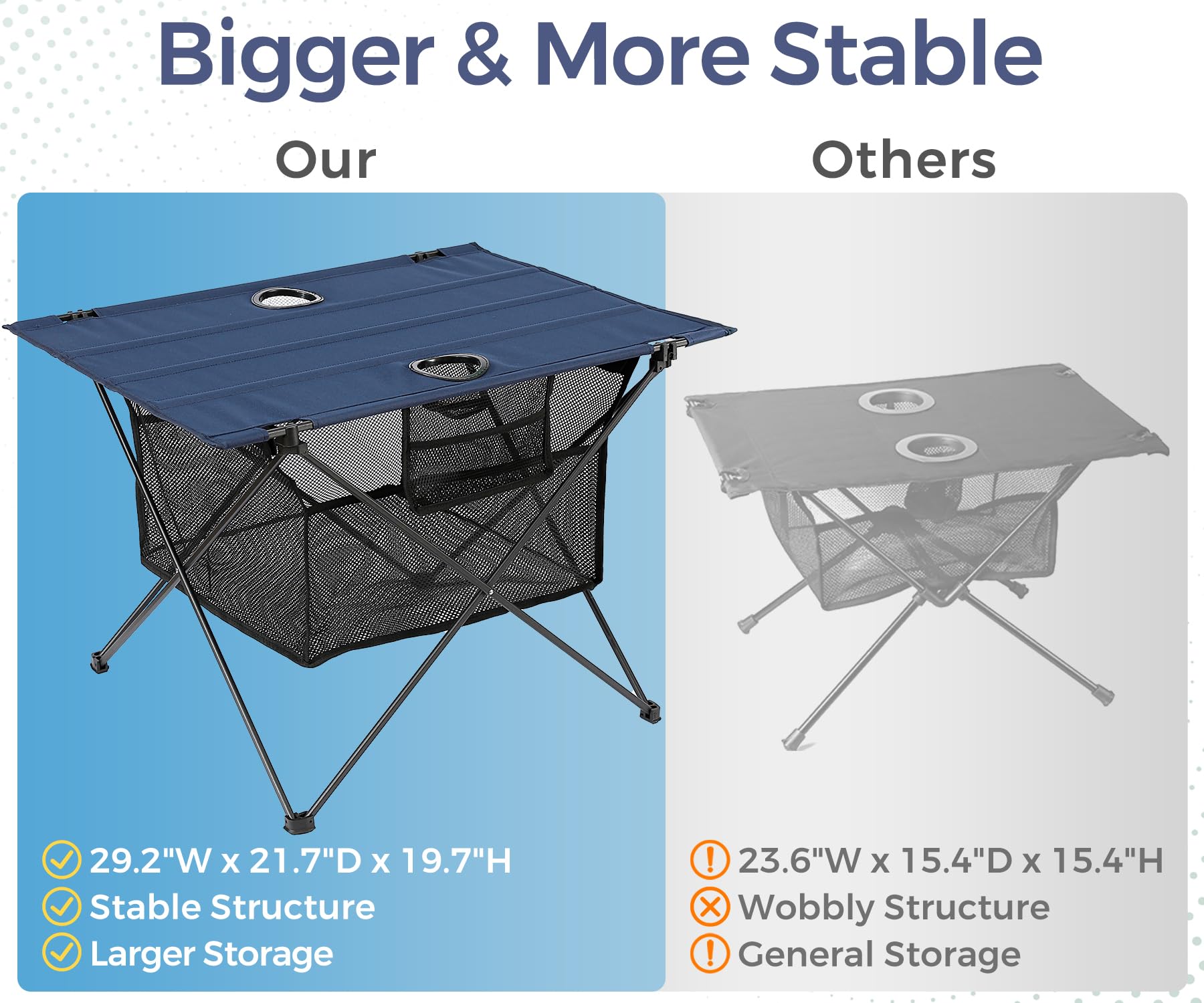SKIKEN folded dimensions compact blue for easy transport
