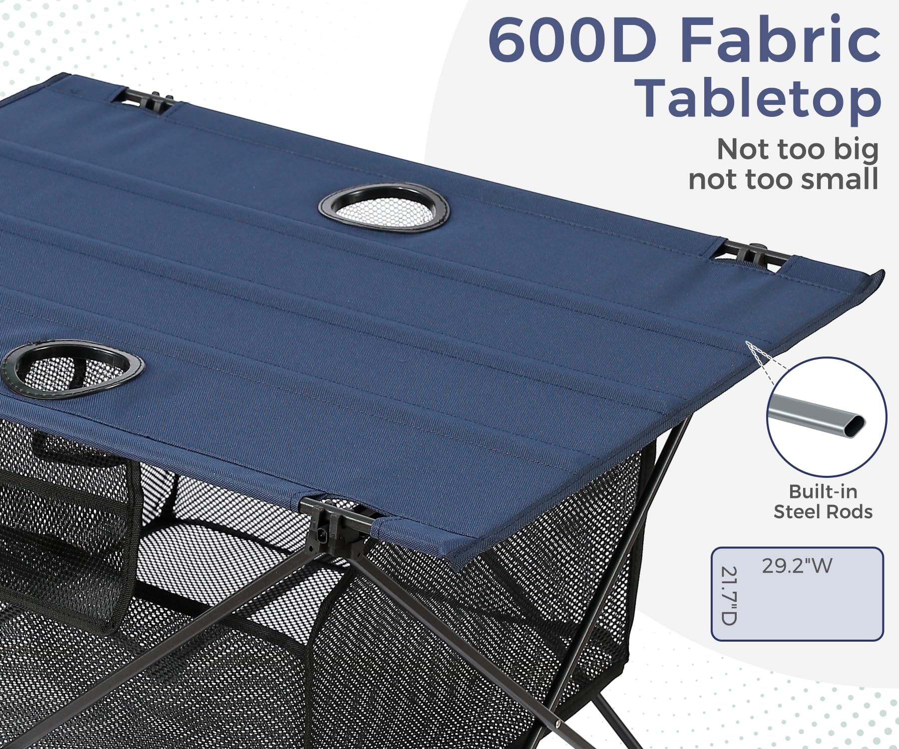 SKIKEN large storage basket blue side view for gear organization