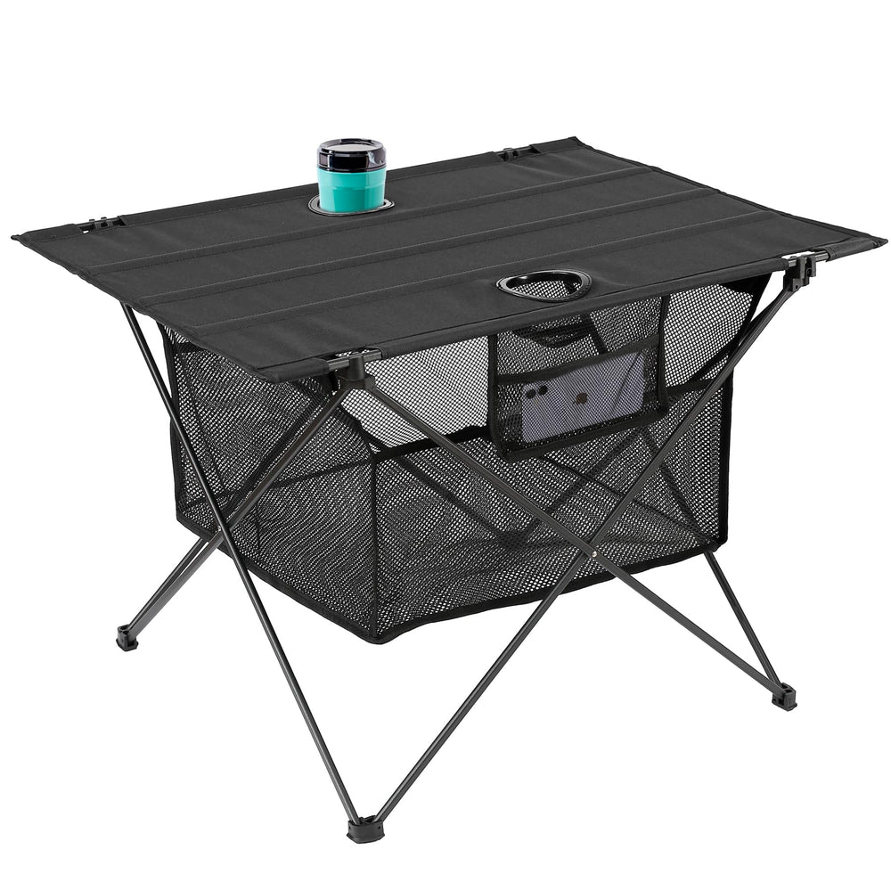 SKIKEN lightweight camping table top enables quick outdoor meals.