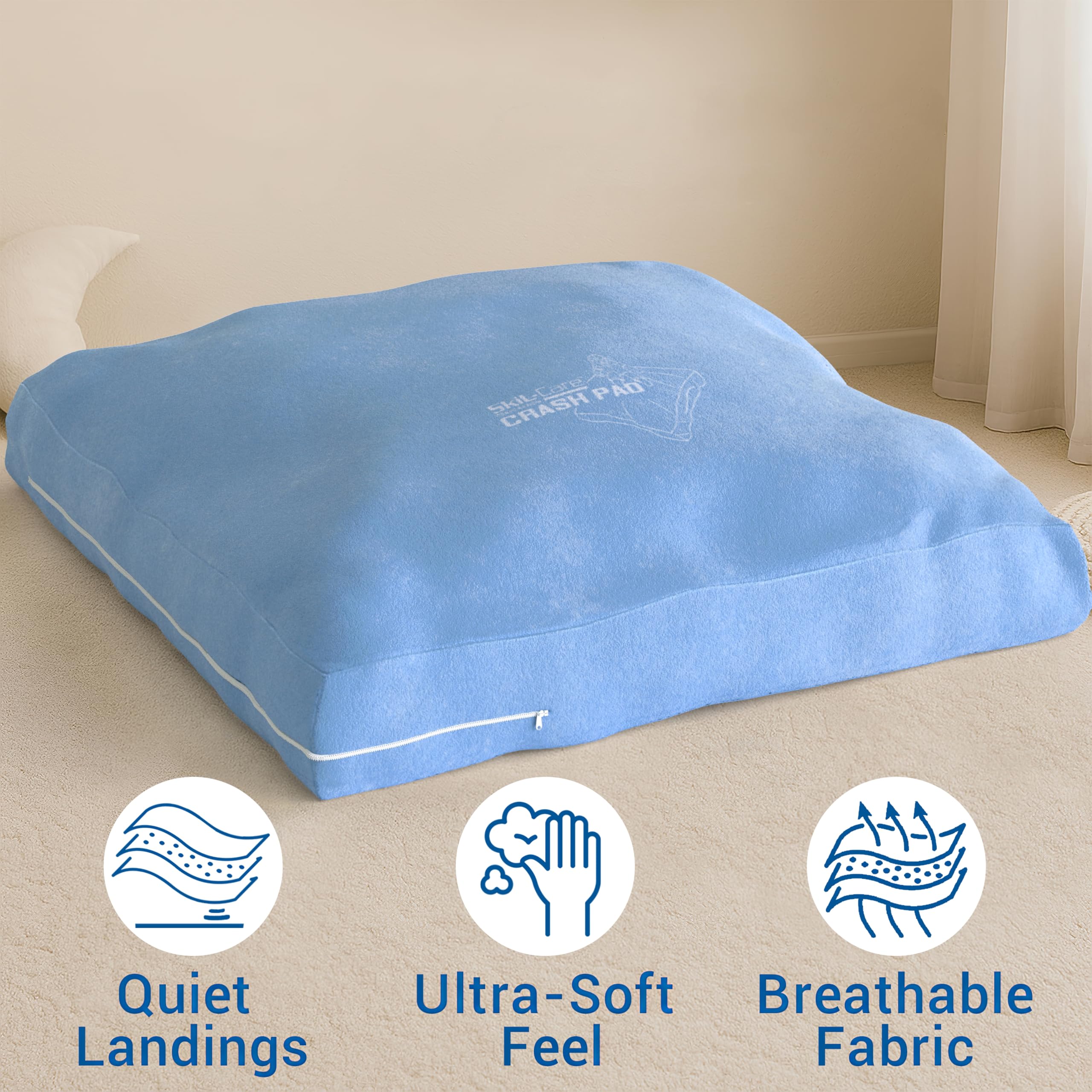 Skil-Care crash pad cover features durable fabric for active use