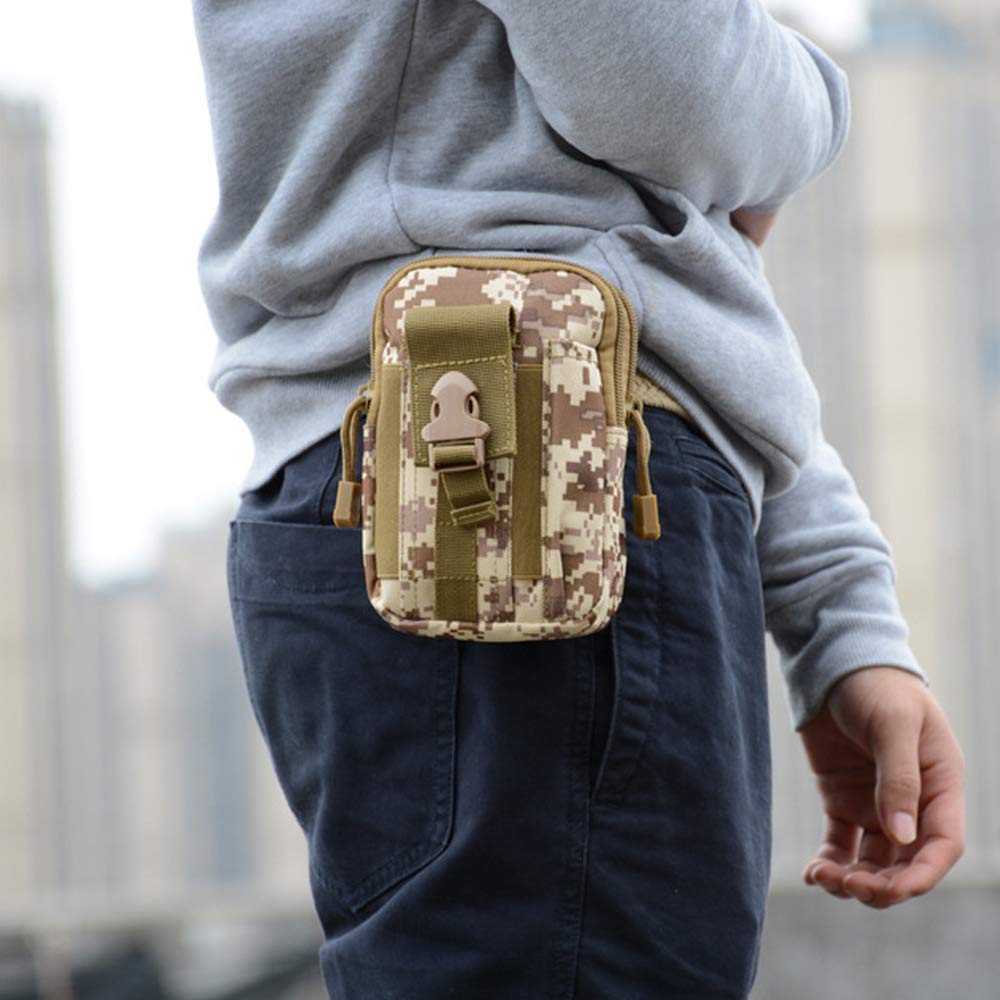 Skingwa waist pack worn during outdoor activity for hands-free storage.