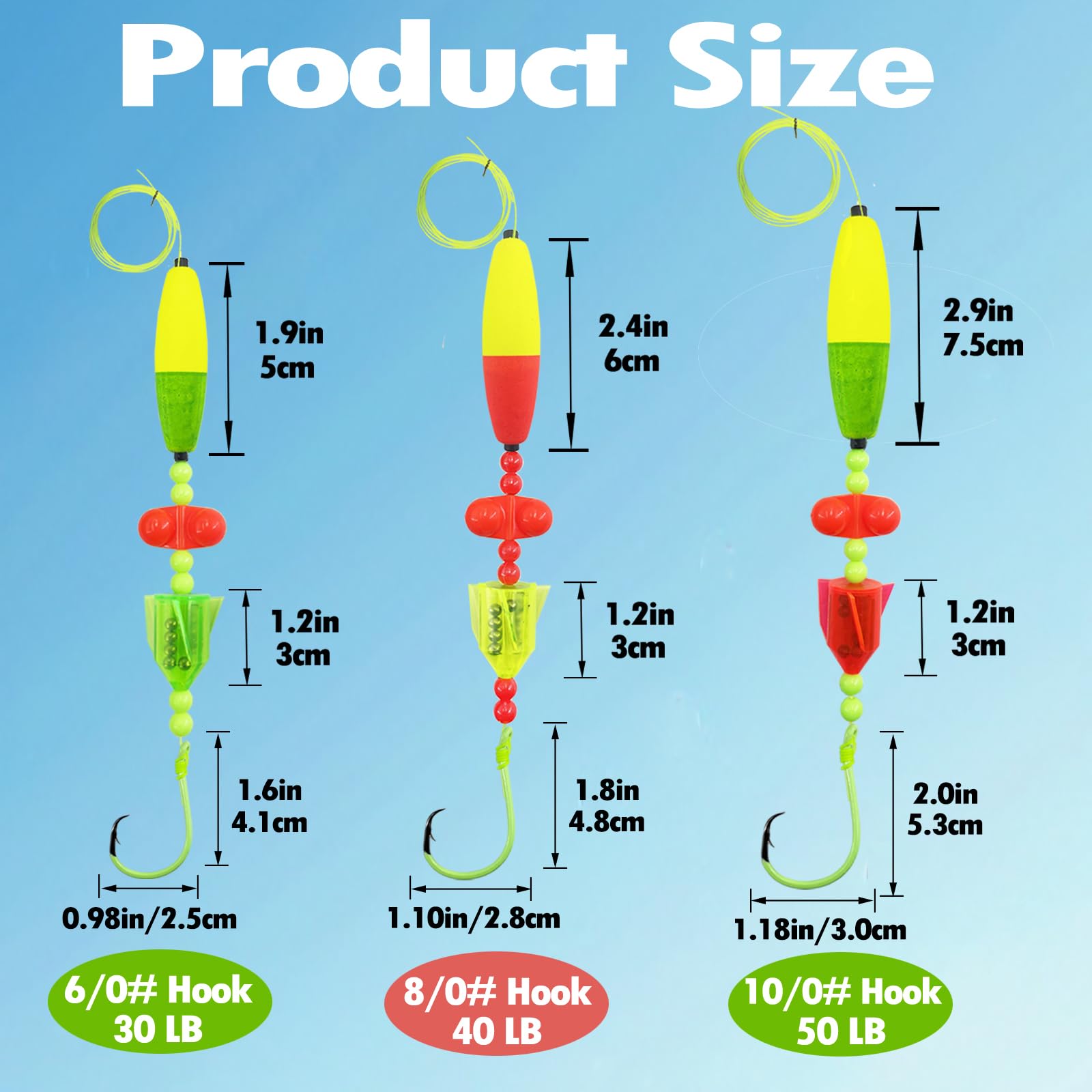 Catfish rig 8/0 circle hook with 40lb line option