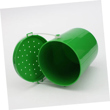 SKISUNO green PVC bucket durable for outdoor use.