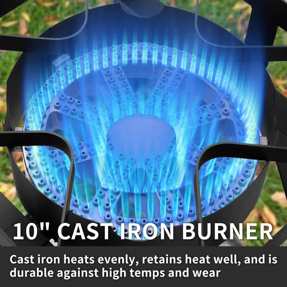 SKOK stove demonstrates universal pot compatibility with stock pots, woks, and pans