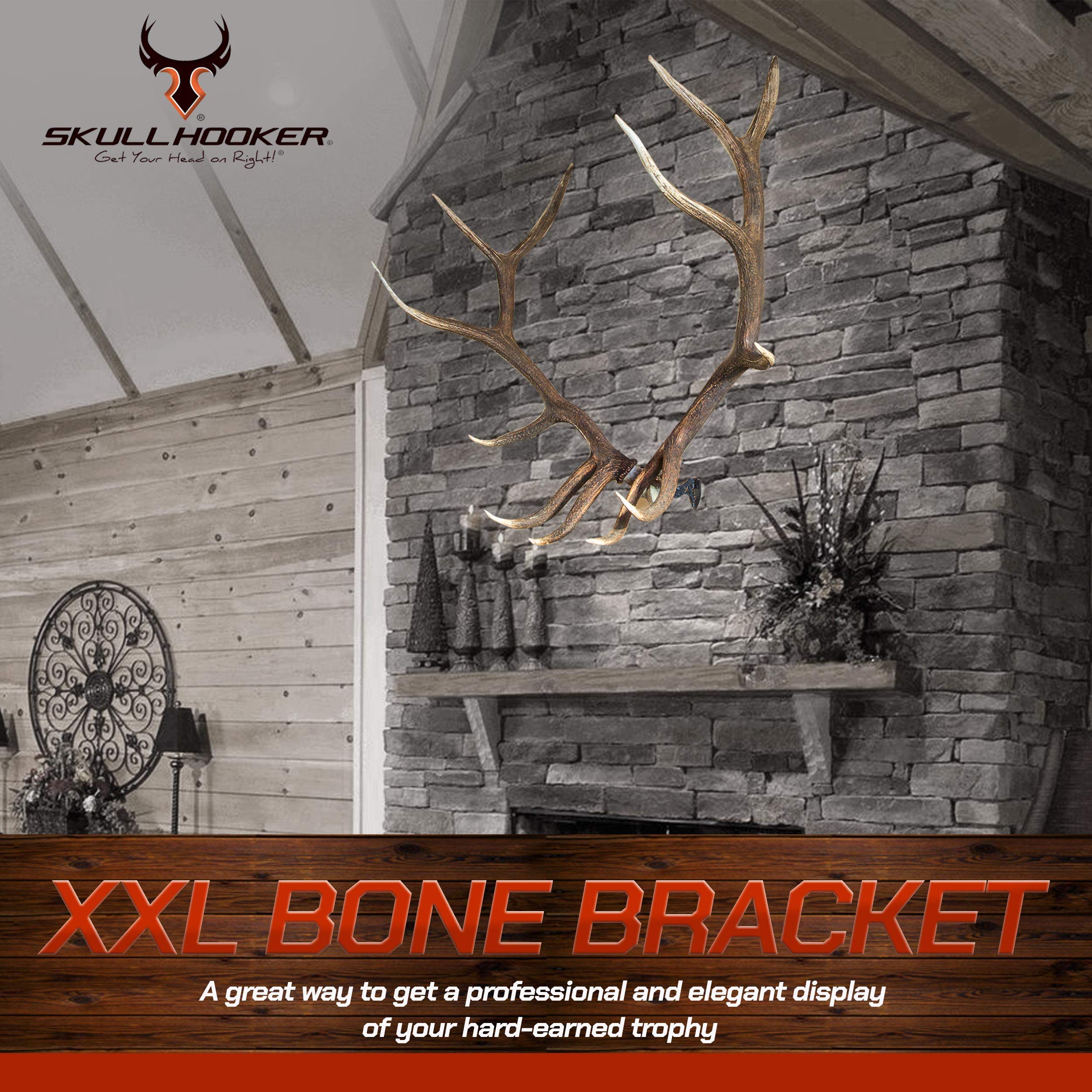 Skull Hooker XXL Bone Bracket included parts ensure a fast install.