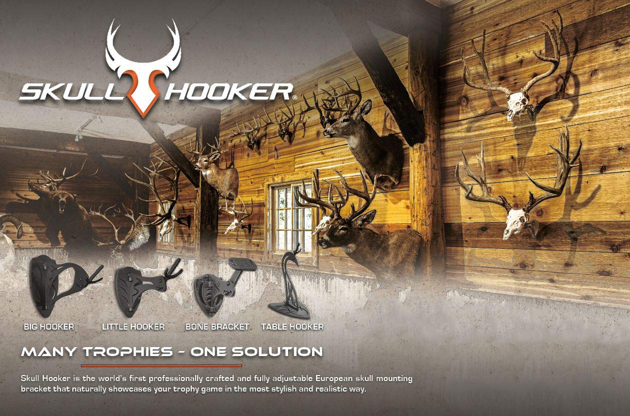 Robust brown finish complements rustic displays and hides mounting hardware.