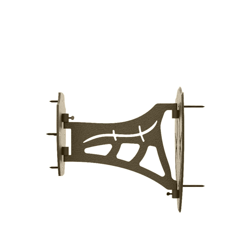 Skull Hooker powder-coated steel brown finish emphasizes durability and rugged display
