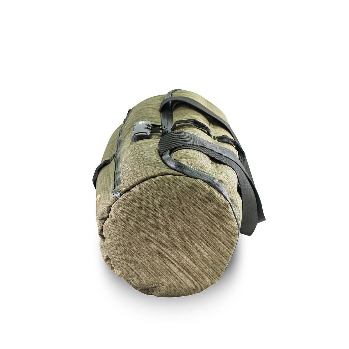 Skunk Duffle with combo lock demonstrates secure travel for valuables.