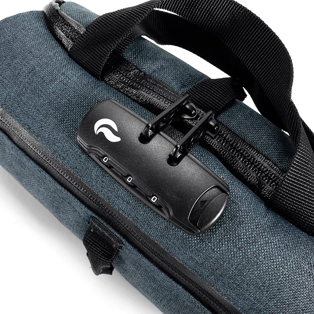 Skunk duffle small 10inch smellproof gray headset protection with thick padding for electronics