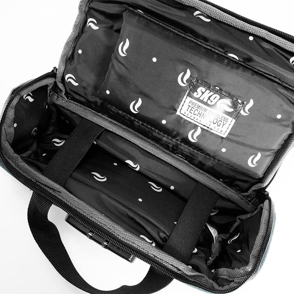 Skunk duffle small 10inch smellproof gray padding pockets protect gear during trips