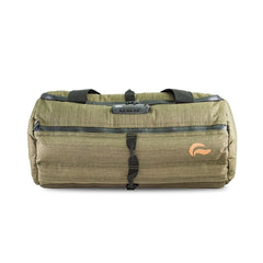 Skunk Duffle smell-proof layer highlights activated carbon for odor containment during travel.