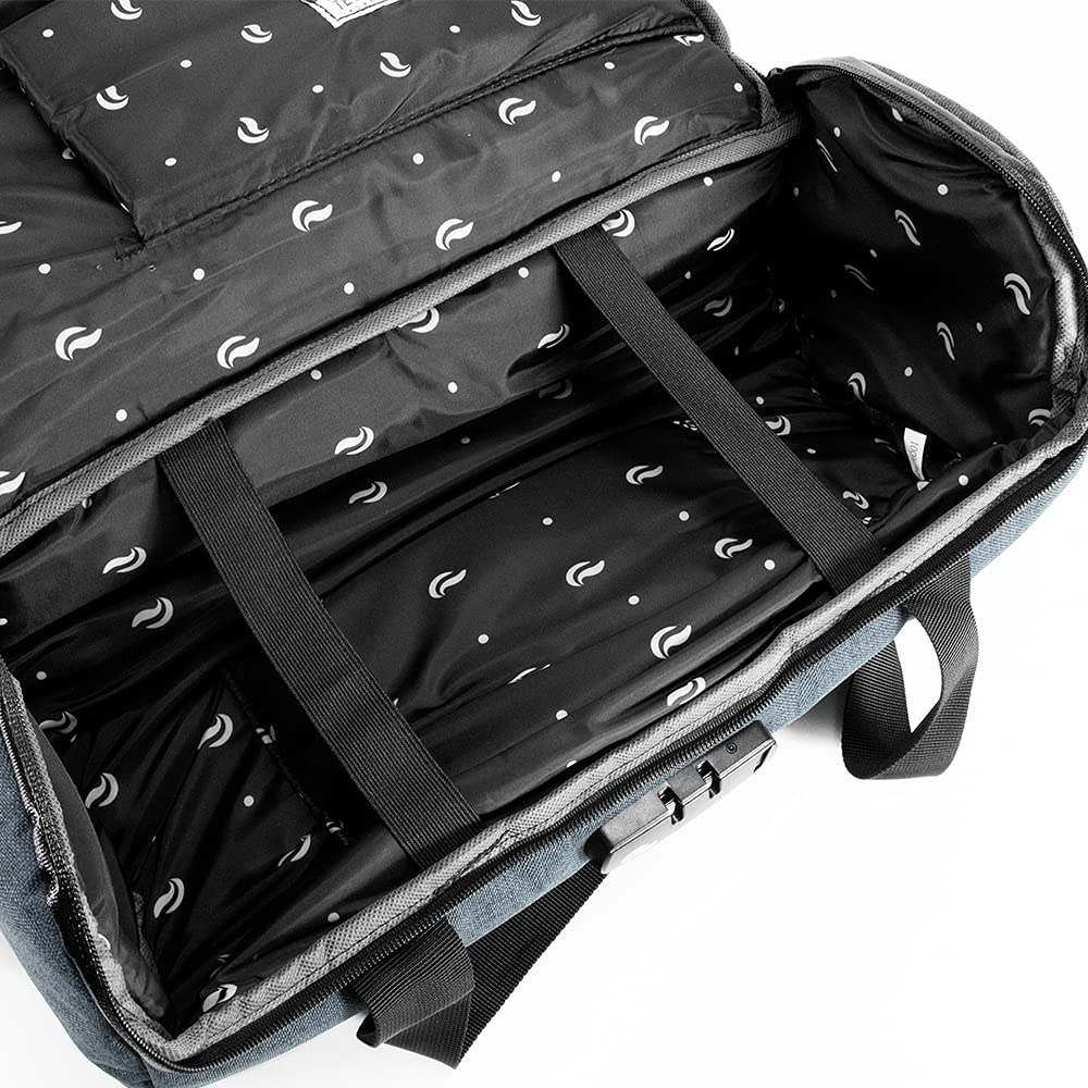 Skunk Duffle thick padding shields expensive headsets and electronics.