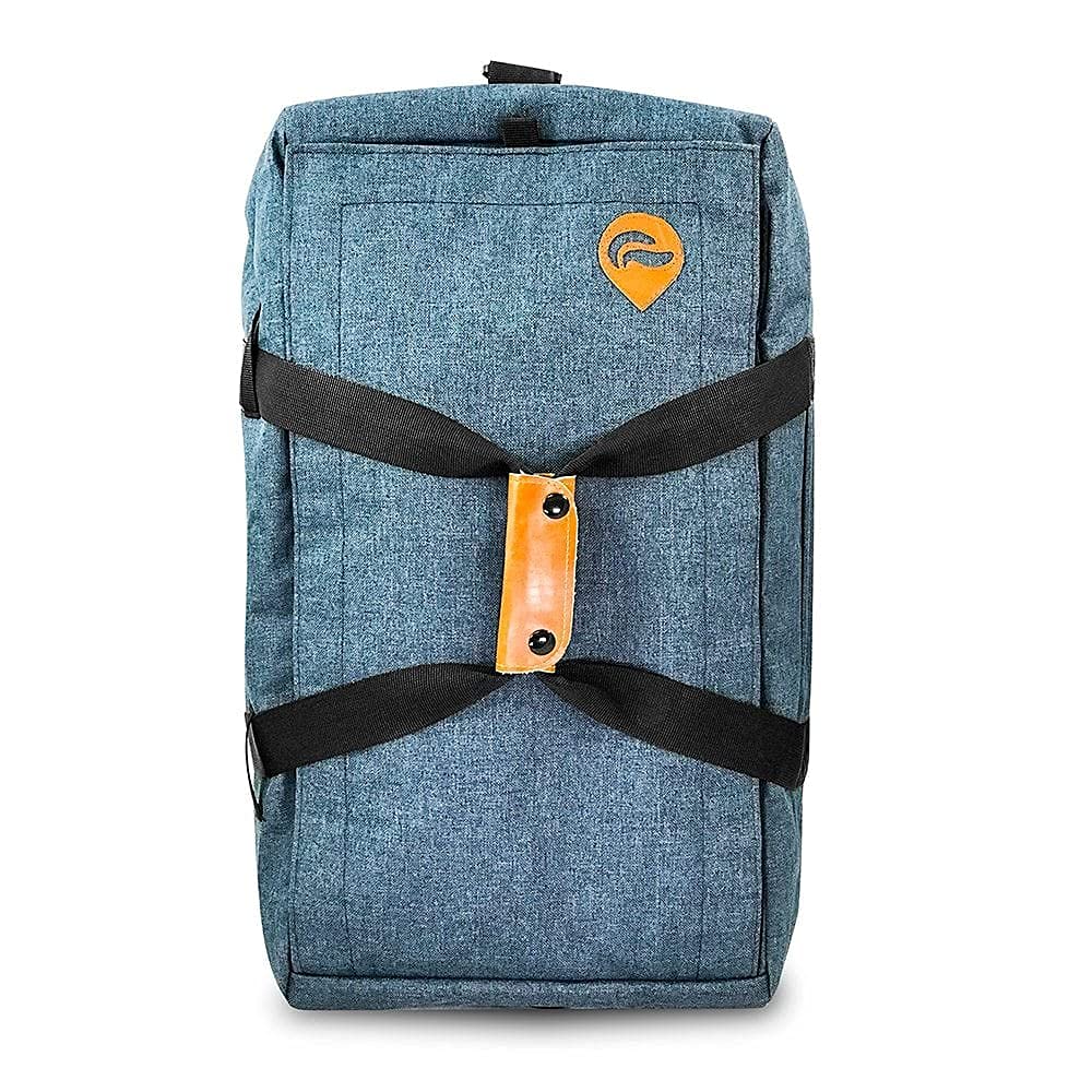 Skunk Hybrid Backpack Denim interior with smell-proof lining.