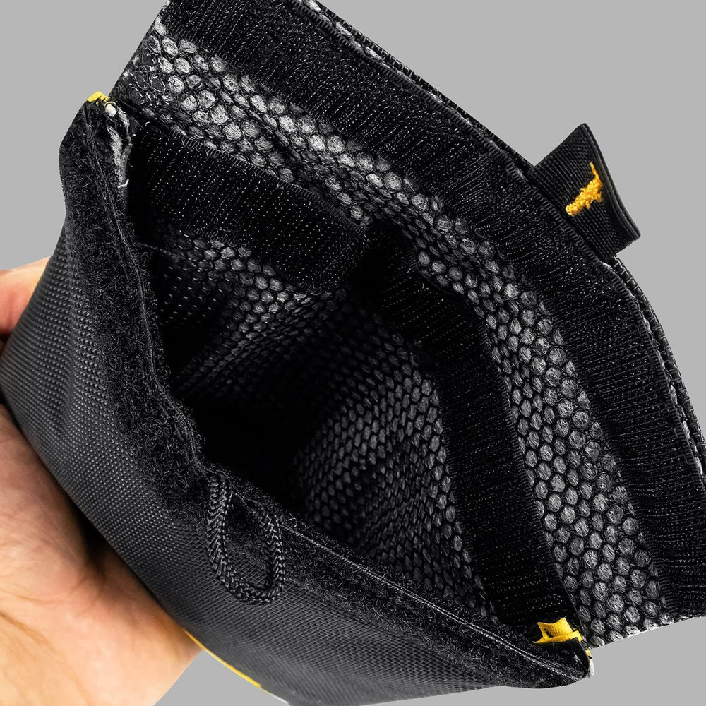 Skunk Mr Slick bag open shows roomy interior for organized storage on the go.