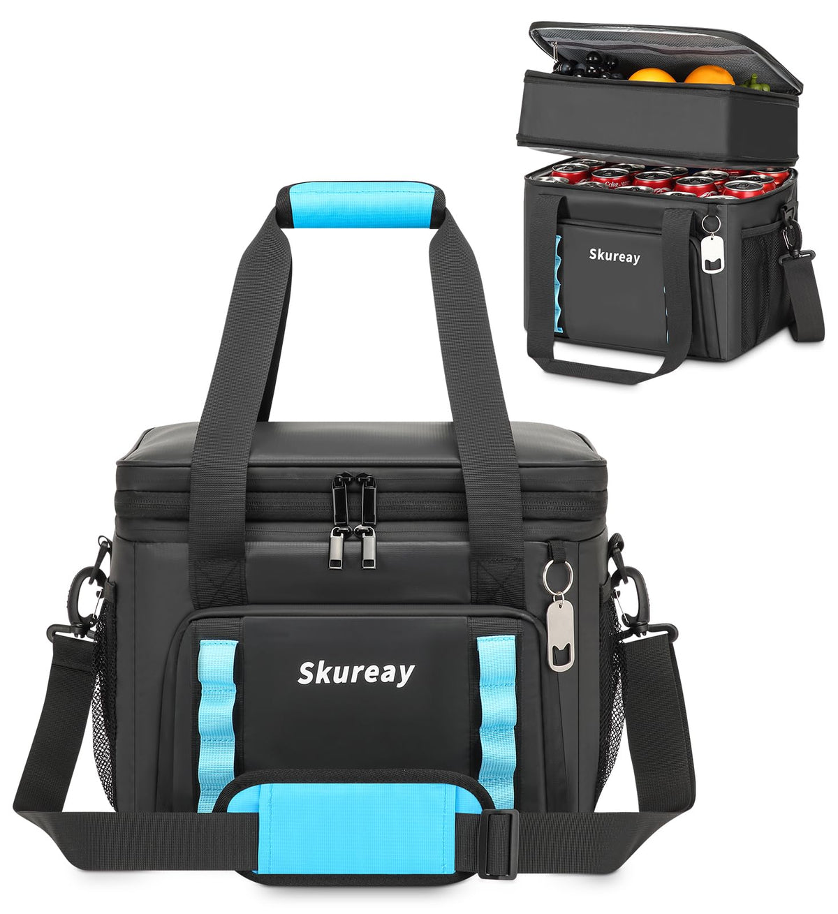 Skureay expandable-large-soft-cooler-bag expandable-design offers extra storage on the go.