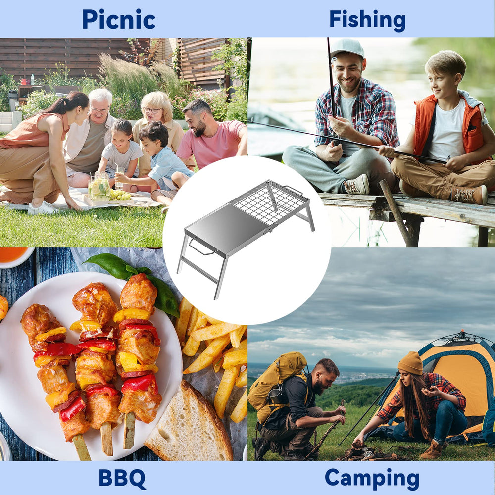 Skyflame fire-pit compatible cooking expands on-patio meals