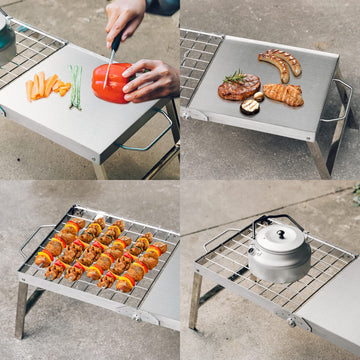 Skyflame griddle and grill grate hybrid covers versatile outdoor cooking