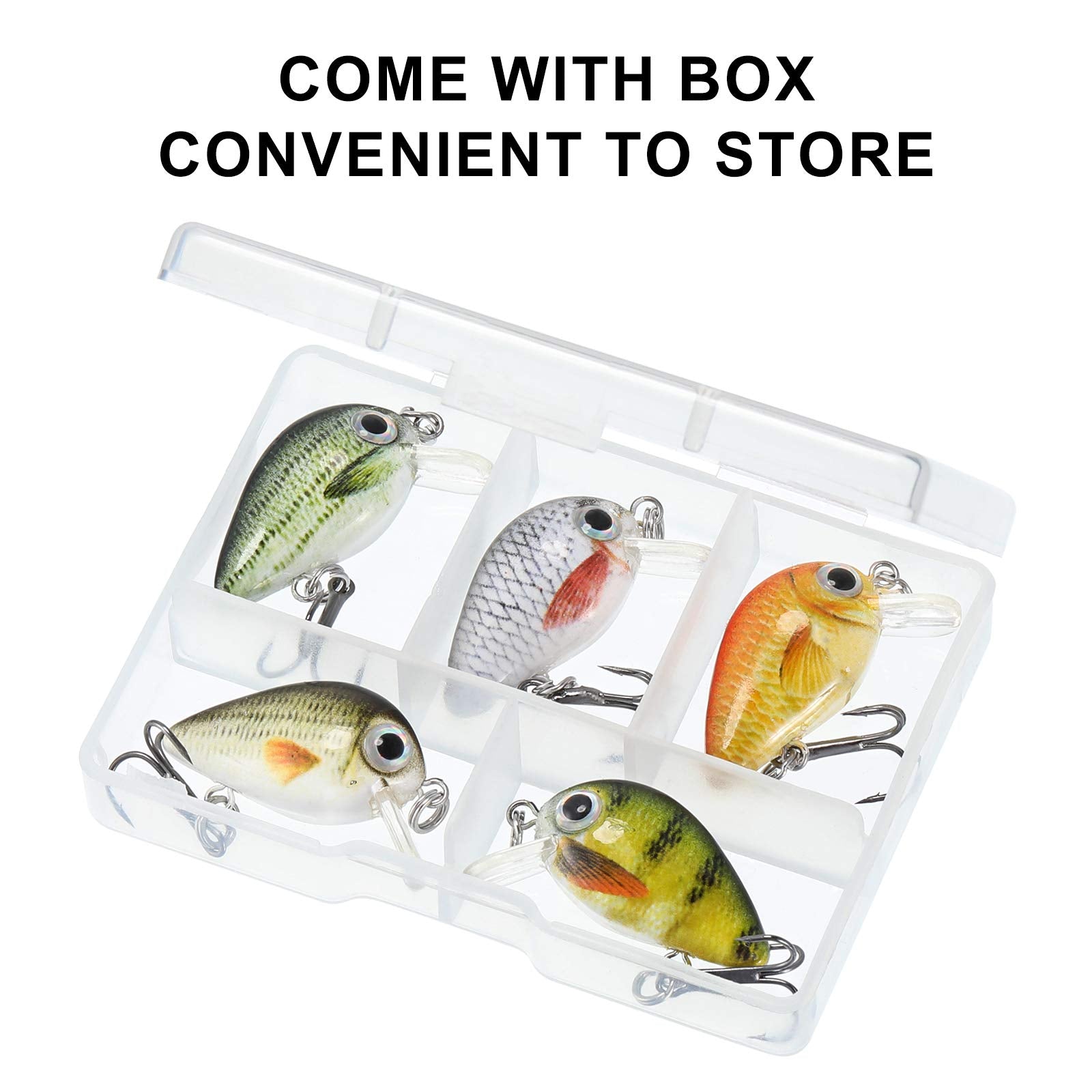 Realistic eyes and patterns on crankbaits