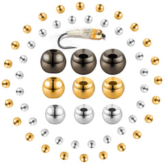 Skylety 120 pieces fly tying beads set with plastic storage box