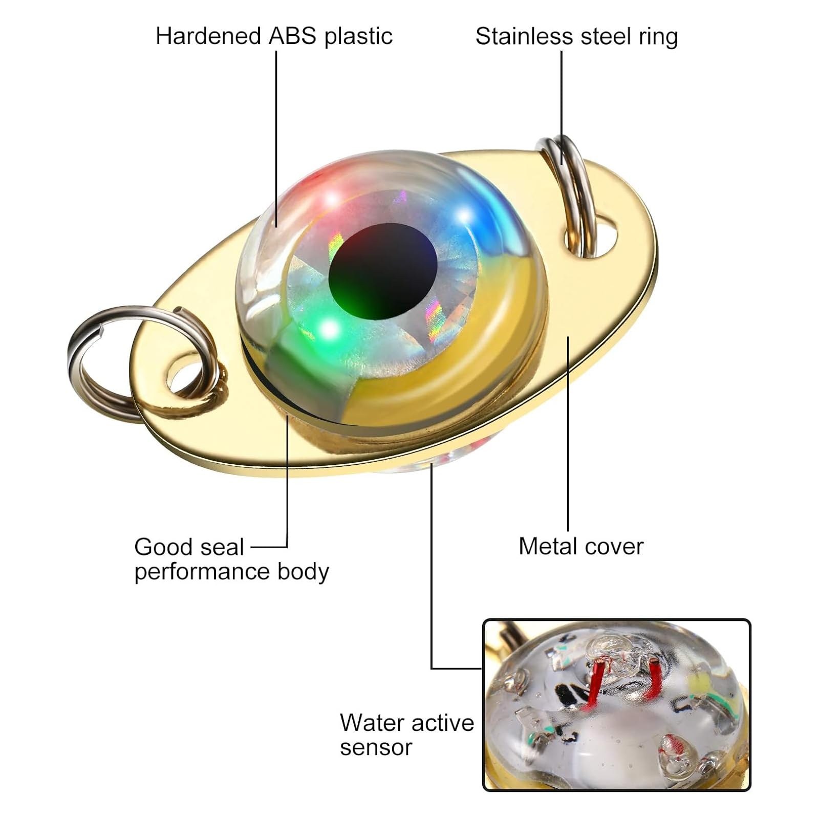 Durable ABS plastic fishing lures in water