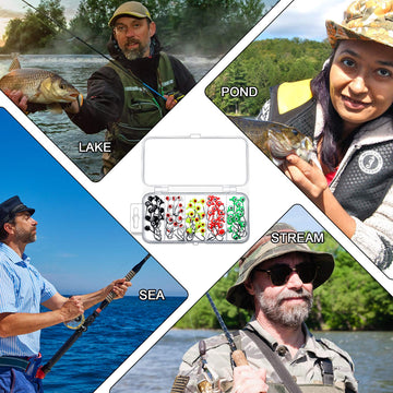 Fishing jig heads suitable for freshwater and saltwater use