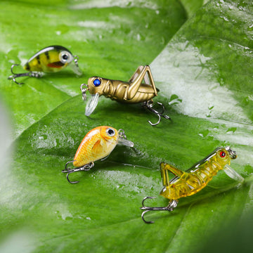 Blue and gold mini crankbait lure for freshwater and saltwater