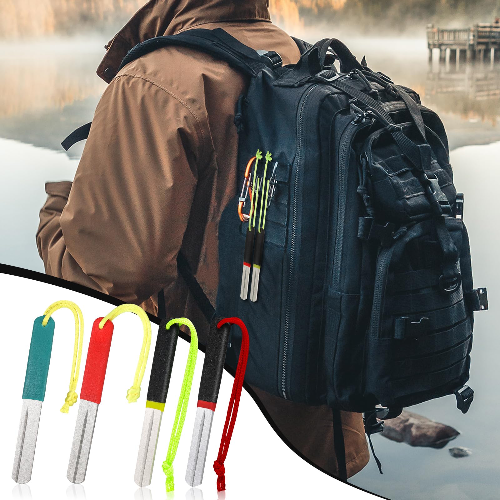 Durable diamond abrasive hook sharpening tool with metal base