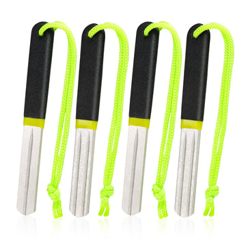 Skylety 4-pack hook sharpeners with dual recesses and black grip handles