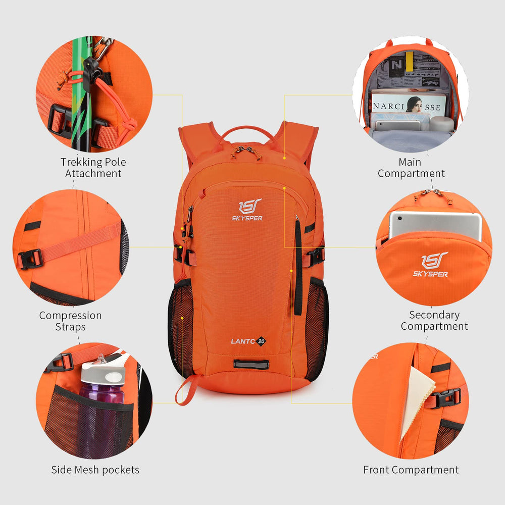 SKYSPER adjustable removable straps adapt to gear and comfort.