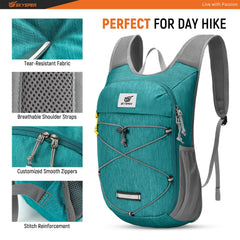 SKYSPER four zippered compartments for organized storage of gear.