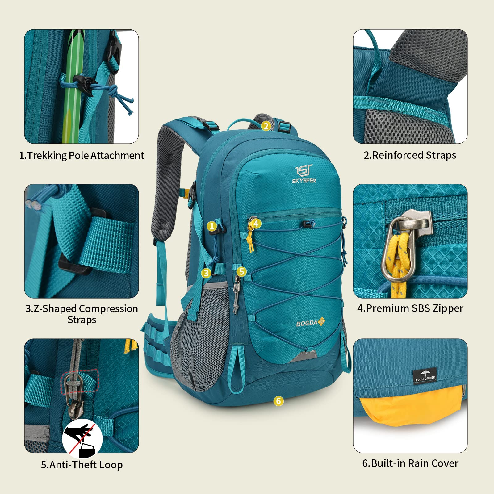 SkySPER hydration sleeve supports hydration during long treks.