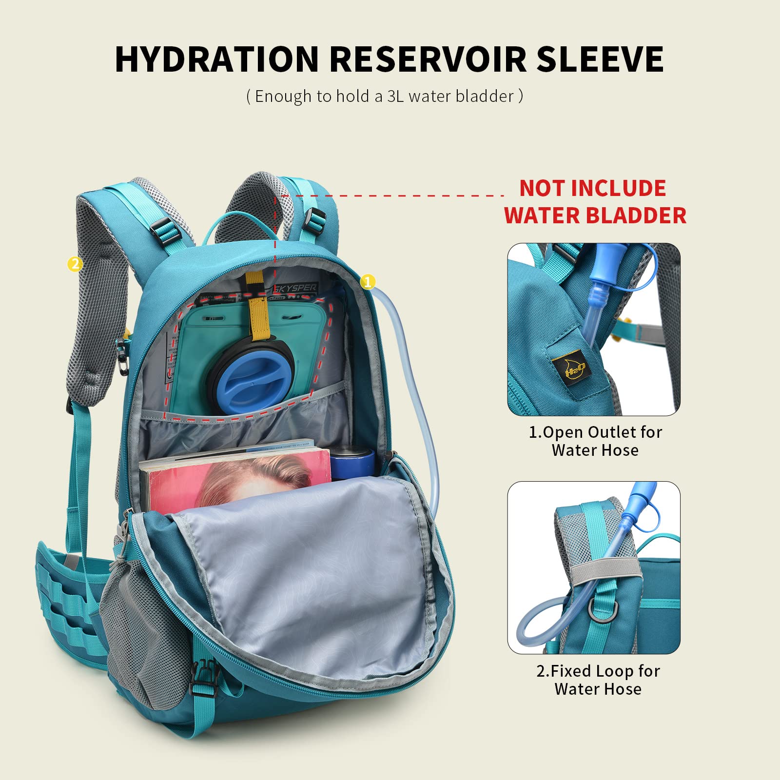 SkySPER reflective rain cover boosts visibility in low light conditions.