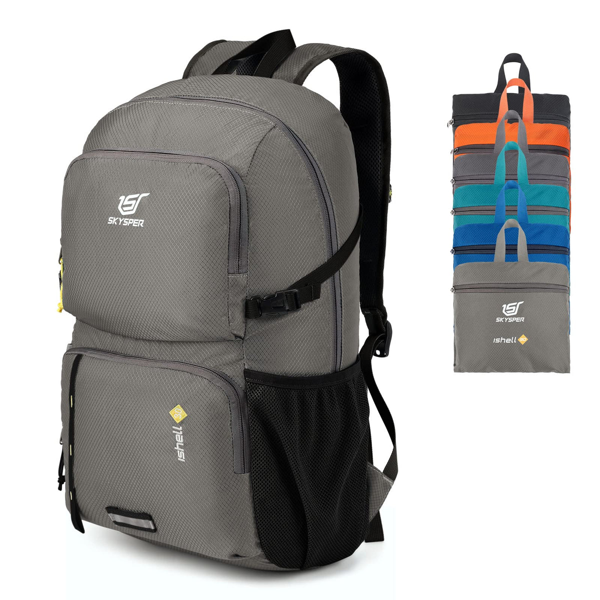 SKYSPER 30L backpack front view for hiking and travel, ultra-light.